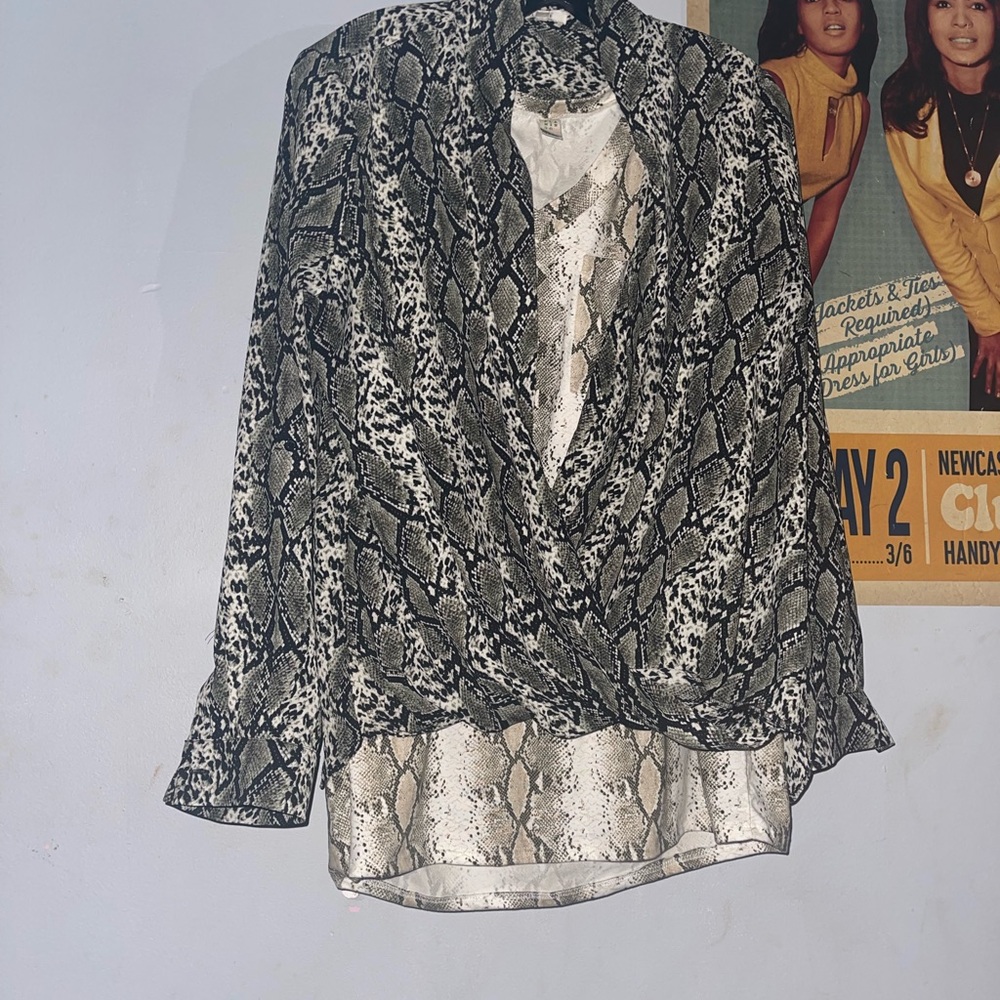 Women's Snake Print Blouse